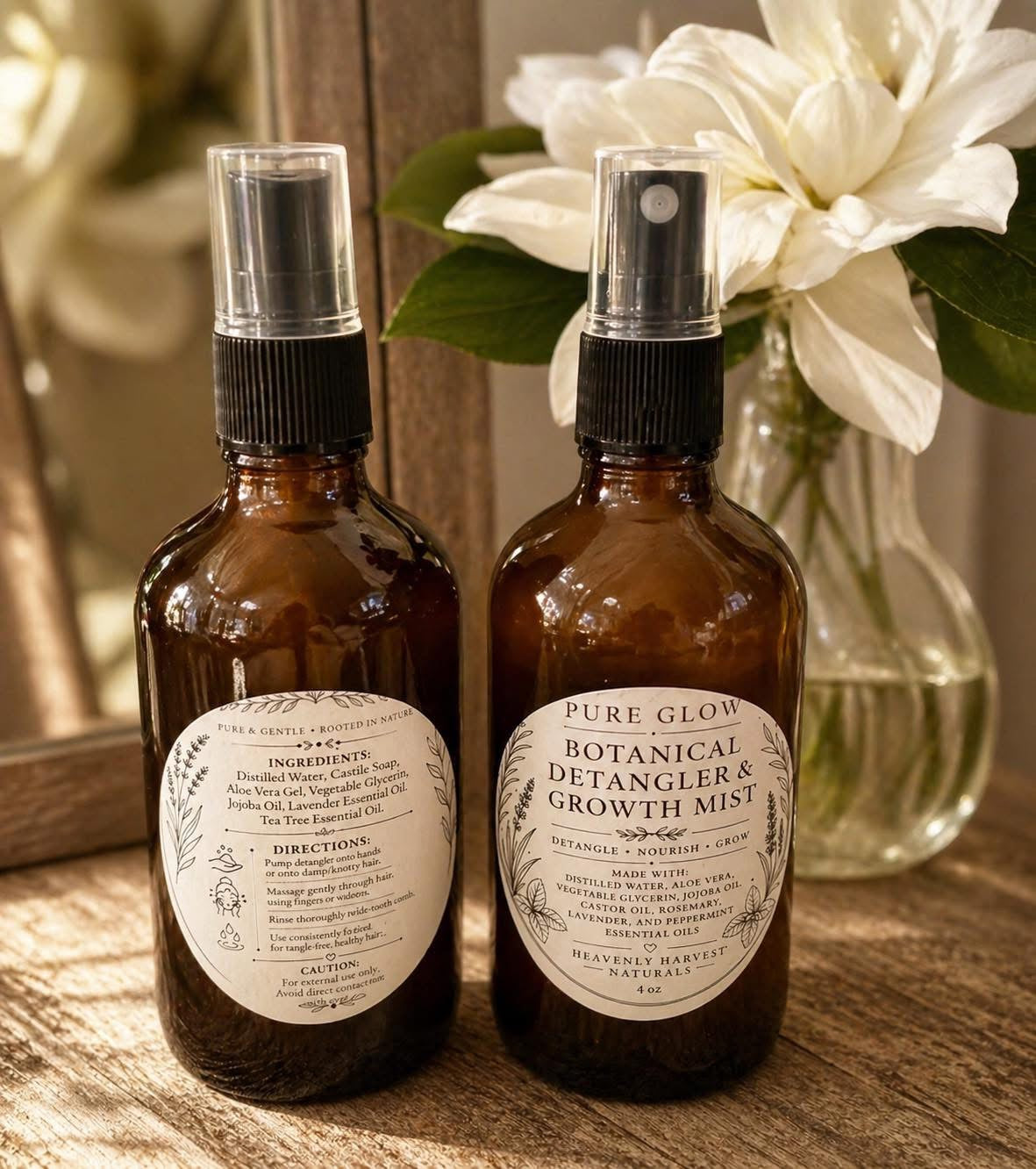 Pure Glow Botanical Detangler & Growth Mist